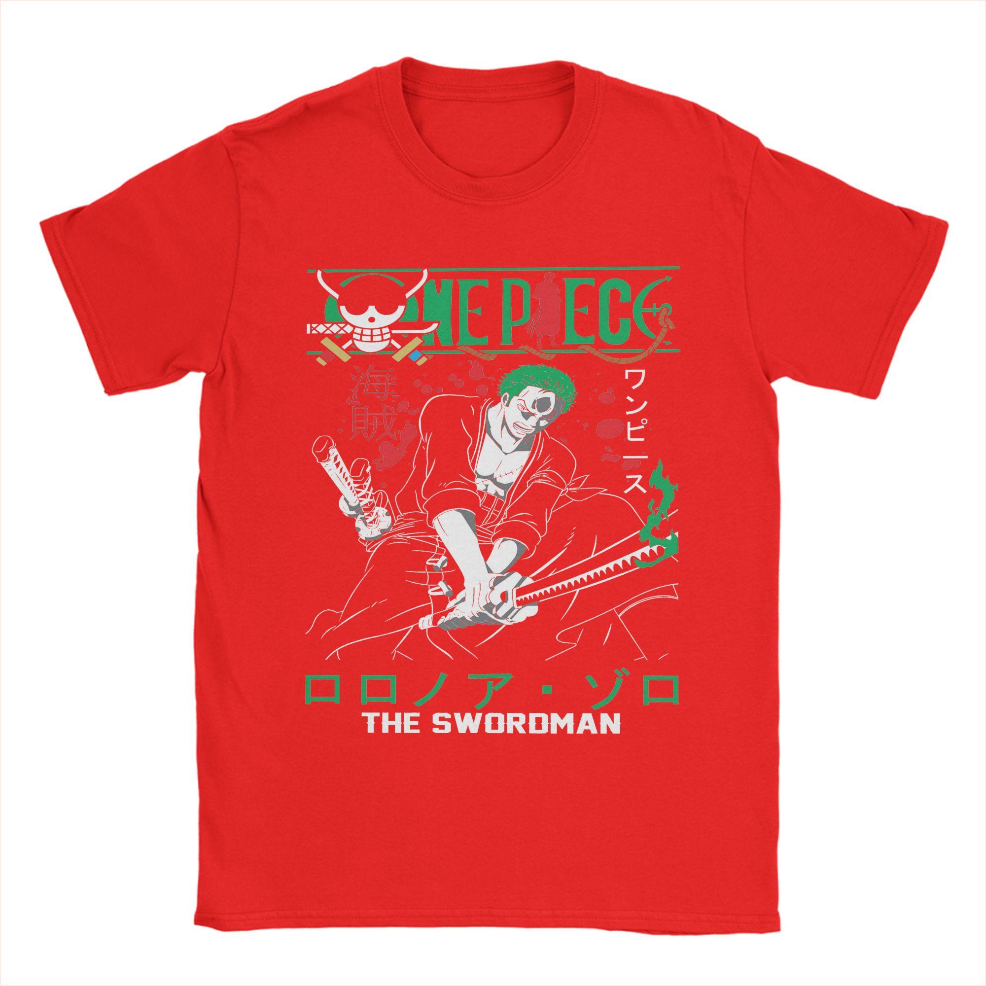

Roronoa Zoro T Shirt Mens 100 Cotton Humor TShirt O Neck Ones Pieces Tees Short Sleeve Clothing Adult S