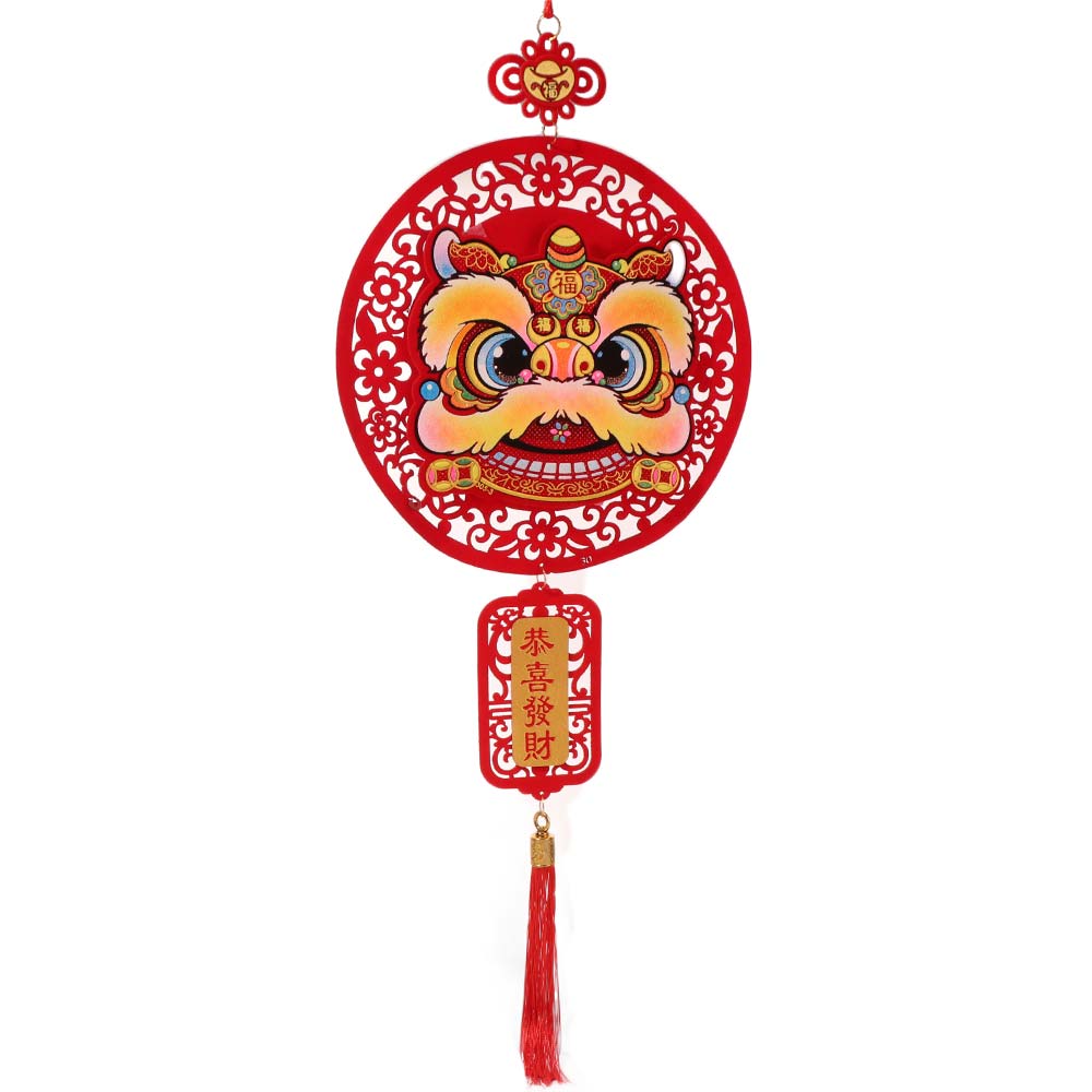 Traditional Spring Festival Wall Hanging Exquisite New Year Pendant Door Sign  Party