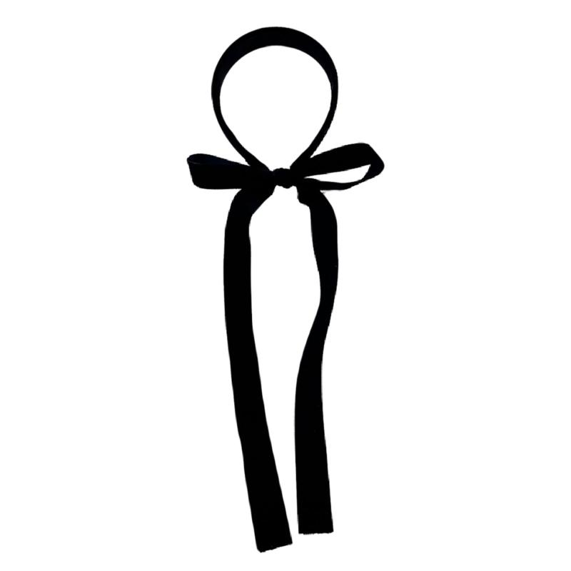 

Bezel Headwear with Ribbon Tail for Girls Women Trend Hair Bands Fairy Headband DIY Hair Hoop for Fashionable Look 1