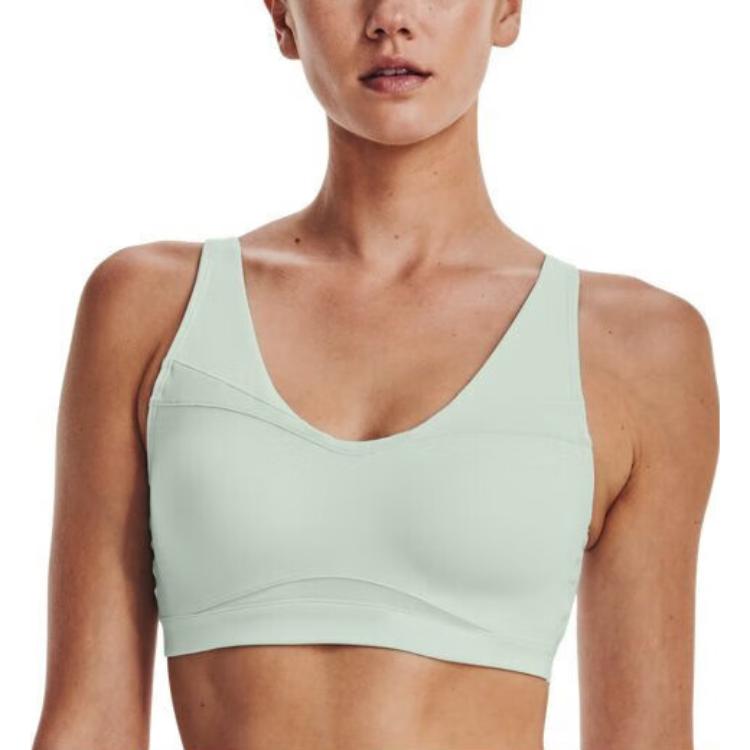 Under Armour SmartForm Unifarbener Schlanker Sport-BH mit Mittlerem Halt Damenunterwäsche Grün 1373826-592
