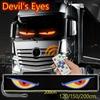 Camion Mașină Devil Eye LED Pixel Panou Lumină Telecomandă Iluminare pliabilă moale Defilare pentru bord parbriz 12V 24V