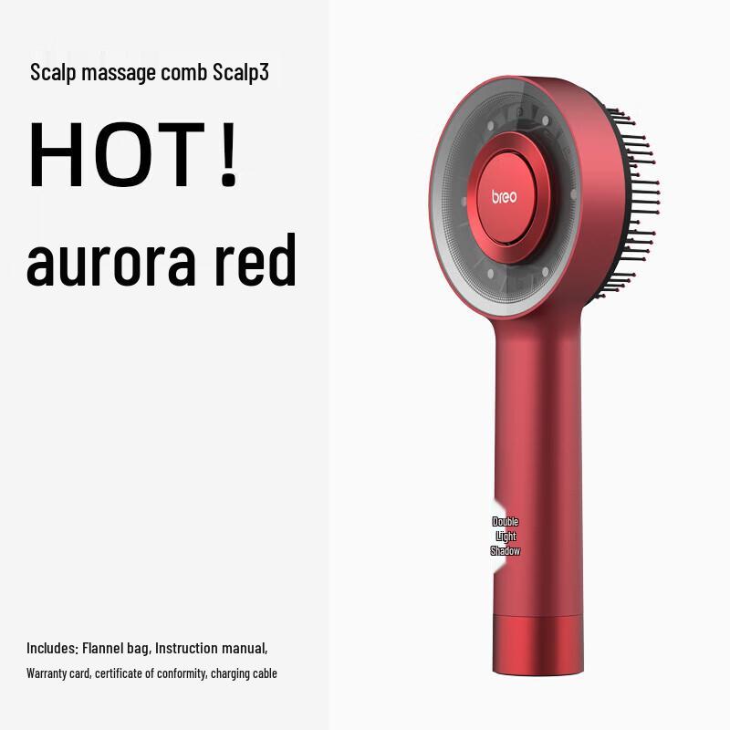 Breo Scalp Massager Comb CN plug (adapter included)