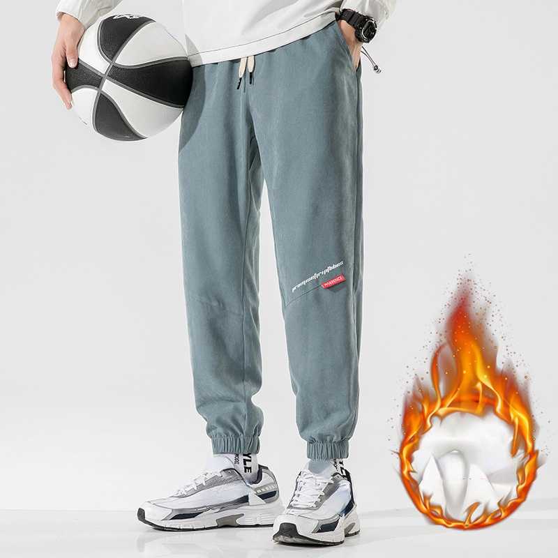 2021 Automne Hiver Mode Homme Plus Velours Cordon de Serrage Chaud Pantalon  Homme Coréen Tendance Sports Pantalon Hommes Loose Casual Basketball Pants  acheter à prix bas — livraison gratuite, avis réels avec