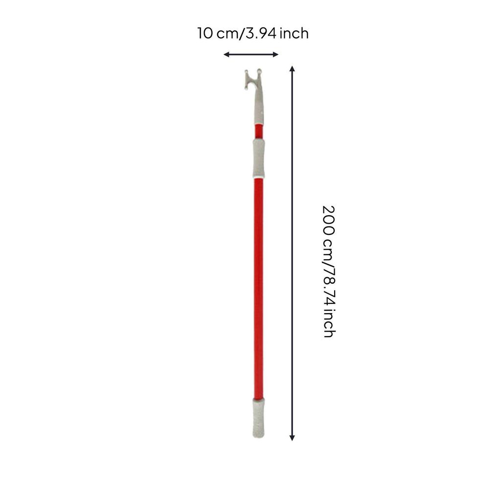 Telescopic Boat Hook Lightweight Extendable Mooring Pole Secure Locking