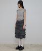 Peulleeoeob Asymmetrical Draped Roll-Up T-Shirt (Fl-165_Gray)
