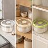 Moisture-Proof Rice Container with Hinged Lid Transparent Sealed