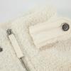 Puma Mmq Series Solid Color Zip-Up Stand Collar Button-Down Long Sleeve Faux Shearling Jacket Unisex Jackets White 536625-65