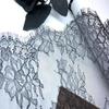 ( 2 Colors )  3m X 17.5cm Chantilly Lace, Non-stretch Eyelash Mesh Lace Trim for Lingerie, Bra, Underwear, Lingerie, Dress, Garment, Sewing & Crafting