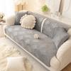 Light Luxury Style Sofa Cushion Winter Simple Cushion Four-season Anti-slip Plush Cover Backrest Towel