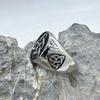 Vikings Style Unisex Ring 316L Stainless Steel Jewelry Punk Biker Knot Solid Ring