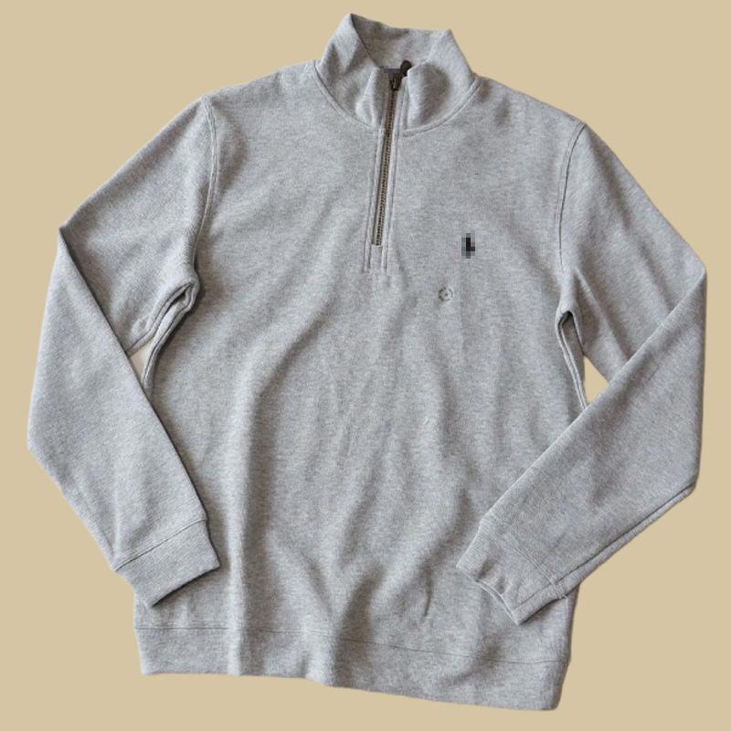 Ralph Lauren Style Half Zip High Neck Knit Sweatshirt, 7 Colors Available, Unisex Long Sleeve Casual Athletic Top