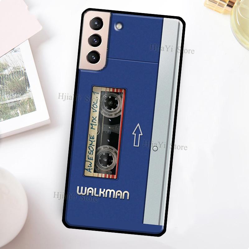 Retro Cassette Tape Cover For Samsung Galaxy S21 Ultra Note 20 Note 10 S8 S9 S10 S22 Plus S20 FE Phone Case