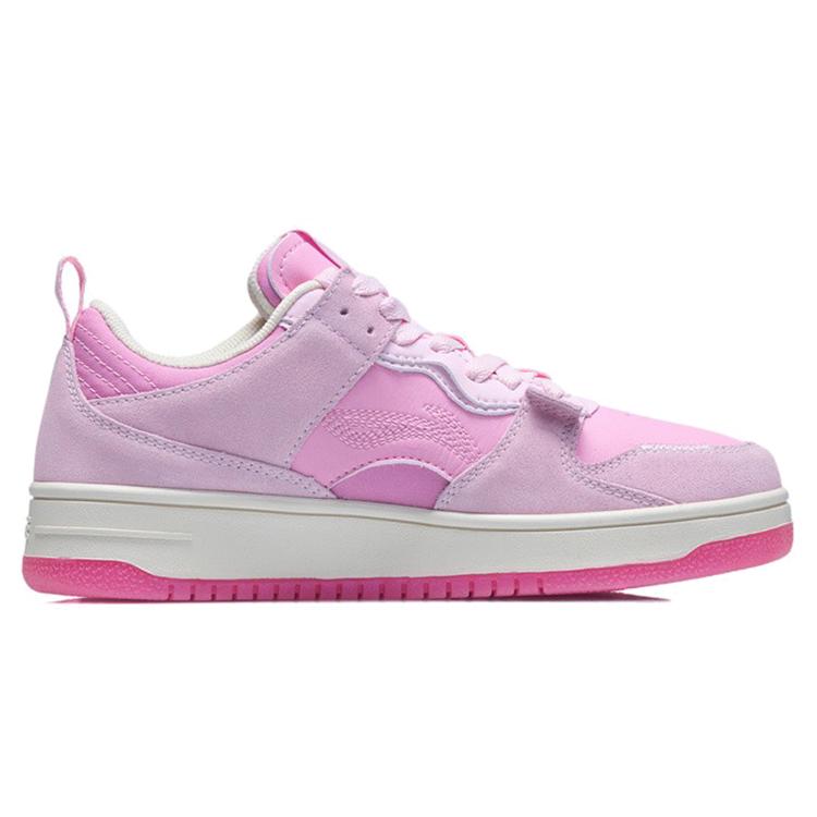 New LiNing Layer Pro Anti Slip Wear Resistant Low Top Skateboard Shoes Women's Cherry Blossom Pink AGCR314-2