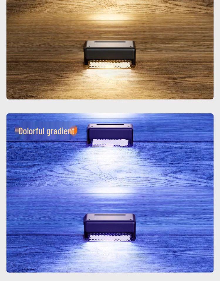Waterproof Solar Outdoor Garden Fence, Courtyard, and Stair Step Lights