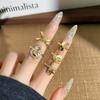 2026 New Ins Trendy Sweet and Cool Snail Opal Ring Female Korean Version Gourd Starlight Versatile Niche Light Luxury Index Finger Ring