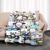 This Cute Pochacco-print Cartoon Blanket Is Made of Warm and Comfortable Flannel and Is Suitable for Bedrooms, Sofas, Beds,