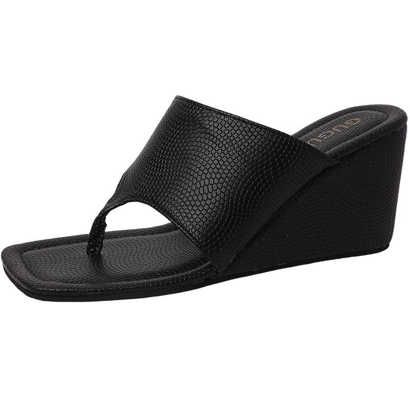 Retro niche design thin wedge sandals 2025 spring and summer new Korean version open-toed toe temperament cool slippers