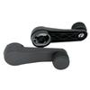 2Pcs Black ABS Car Manual Window Crank Handle Winder Lever for VW T4 Transporter Golf MK3 MK4 Beetle 1H0837581D