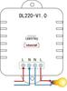 AC 220V Single-Circuit Lamp Controller with Long-Distance 2-Key Remote