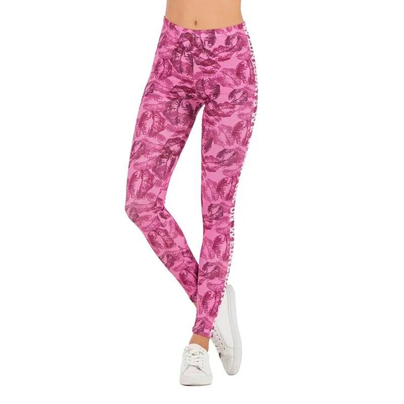 Sexy Women Sporty Legging Printing Fitness Sportswear Fashion Slim High Waist Gym Woman Pants Yoga Clothing Trousers 29650