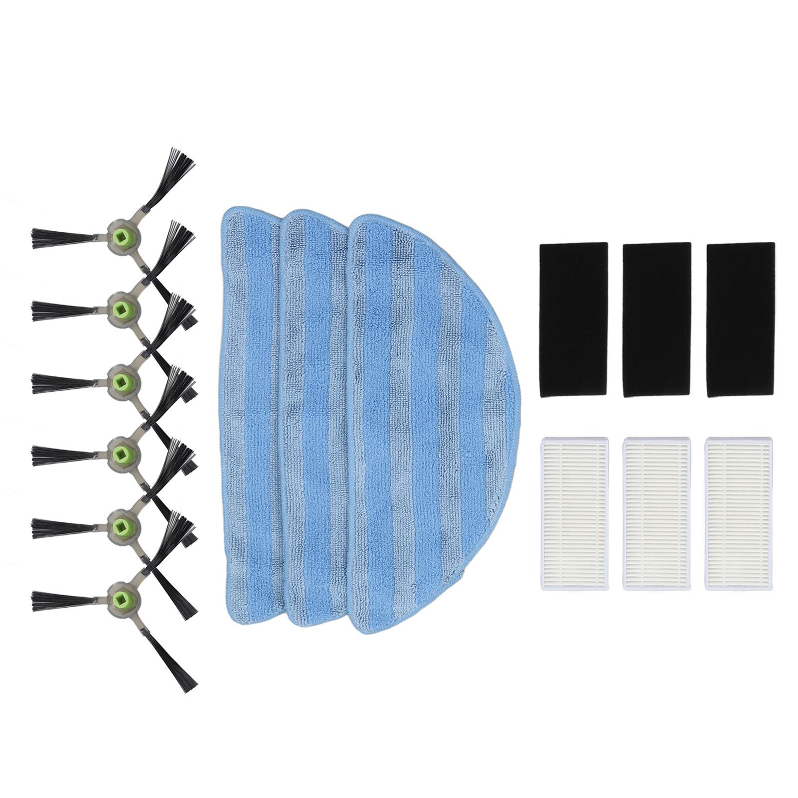 

Набор аксессуаров для пылесоса Высокопрочный подметальный робот Чистящая салфетка Фильтр Боковая щетка Запасные части