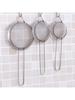 3pcs Stainless Steel Fine Mesh Strainer With Sturdy Handle And Hook, Colander Sifter For Juice Soy Milk, Kitchen Tools