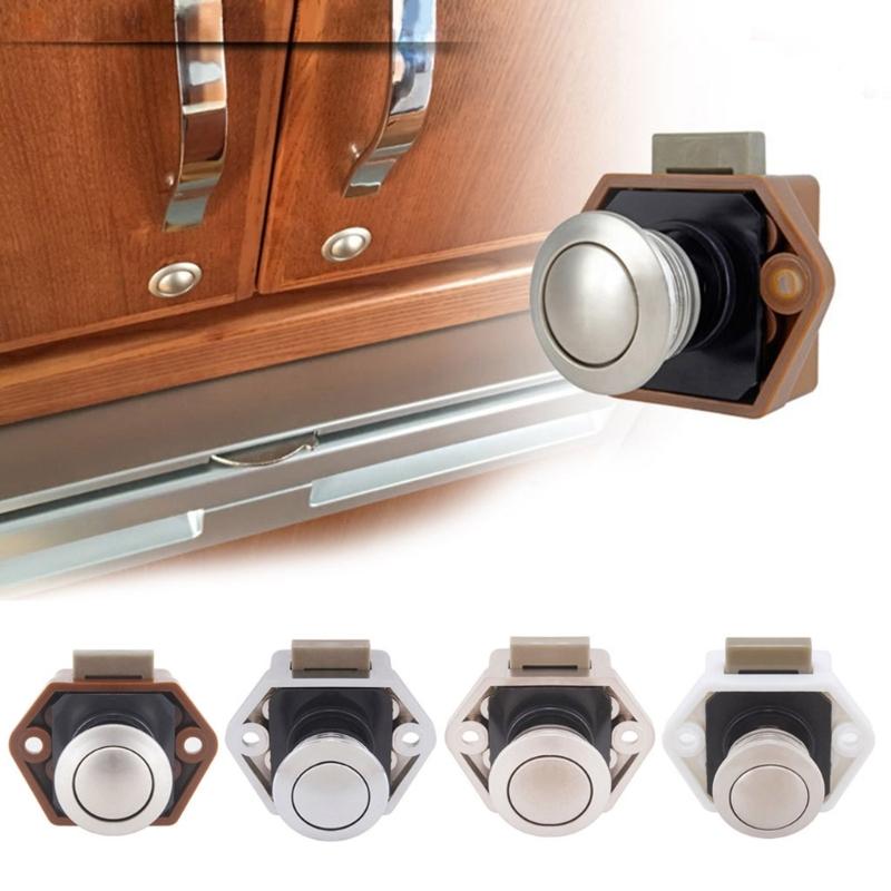 Round Flush Pull Slam for Latch Embedded Pulling Ring Lock for Travel Trailer RV