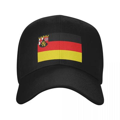 Flag of Rhineland-Palatinate, GerUnisexy Baseball Cap Wild Ball Hat Golf Wear Fishing Caps Unisex Unisex's Luxury Women's