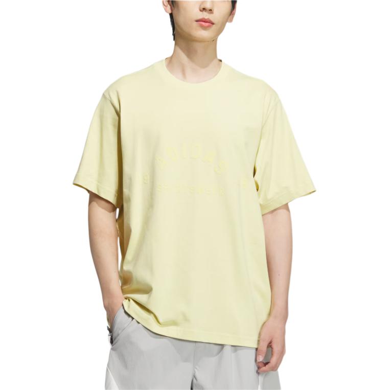 adidas Lounge GFX T Shirt Men's Powder Yellow JL6072