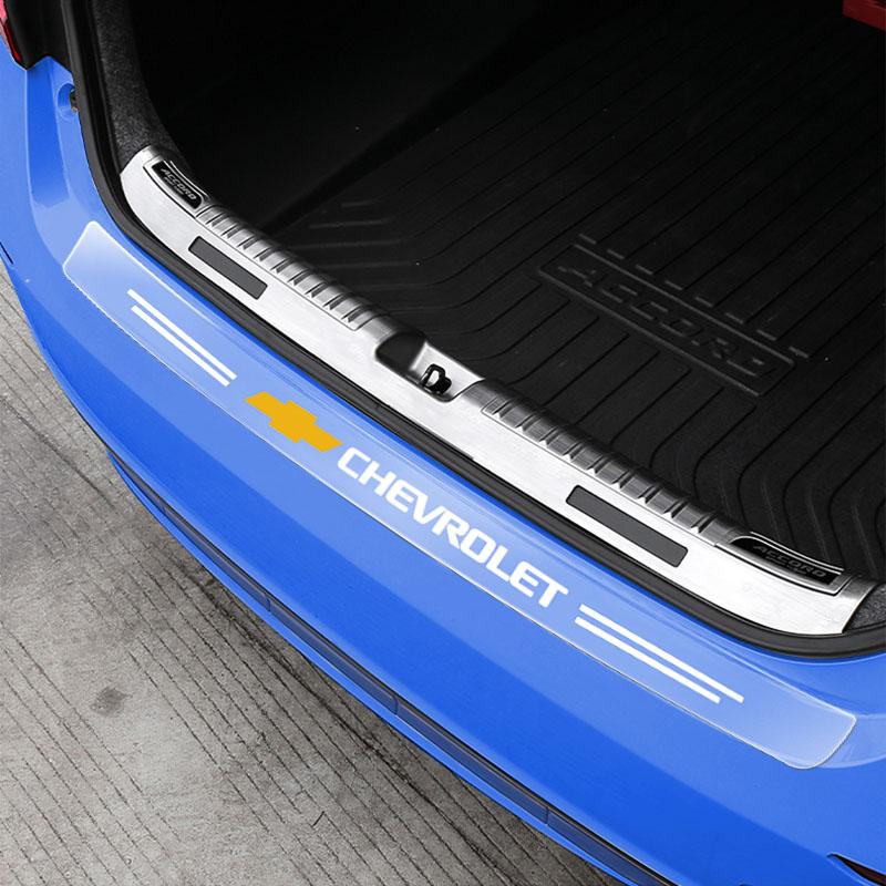 1Pcs Transparent Car Trunk Badge Protective Sticker Car Accessories For Chevrolet Spark Silverado Trailblazer Cruze Captiva Lacetti
