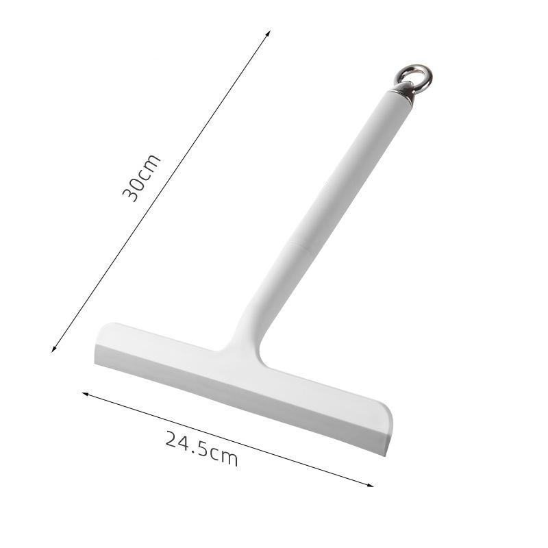 Silicone Squeegee Plastic Handle Dual Blade Streak Free Glass Mirror Cleaner For Bathroom Household Window Use