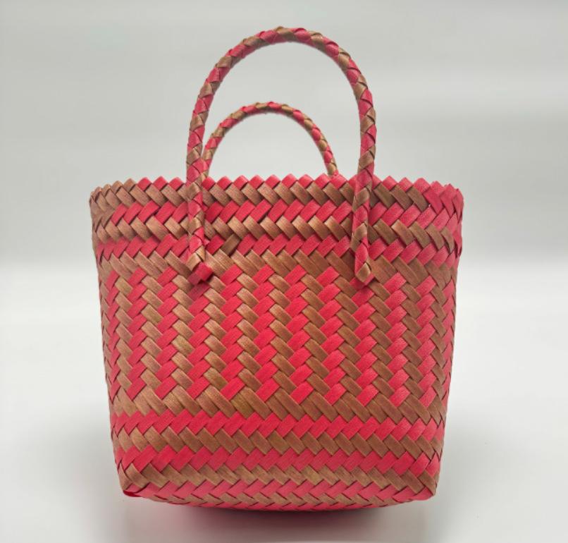 

Новая подарочная сумка ручной работы большой вместимости, женская портативная сумка для покупок, праздничная подарочная сумка, пляжная сумка. 22*12*21 красный