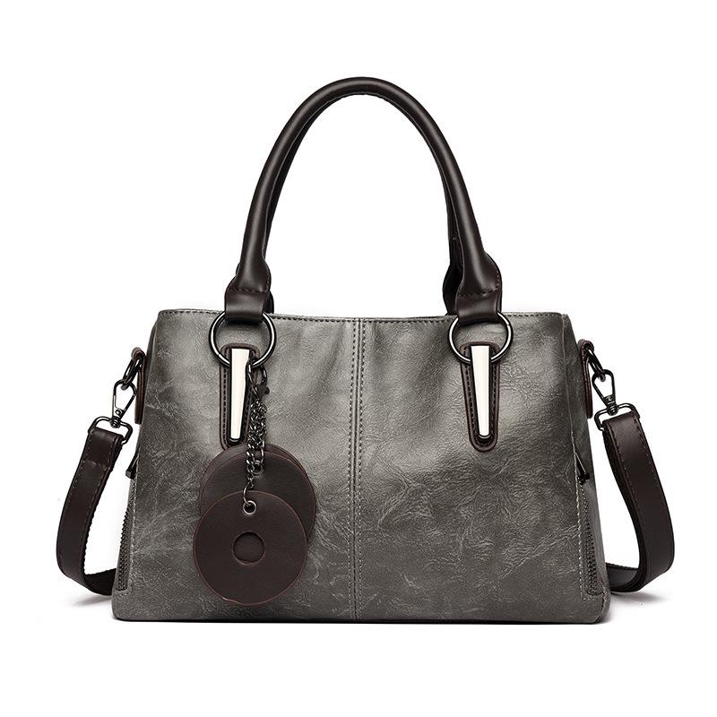 2025 Fashionable Women's Cowhide Shoulder Crossbody Bag – Versatile, Large Capacity, Three-Layer Design for Moms