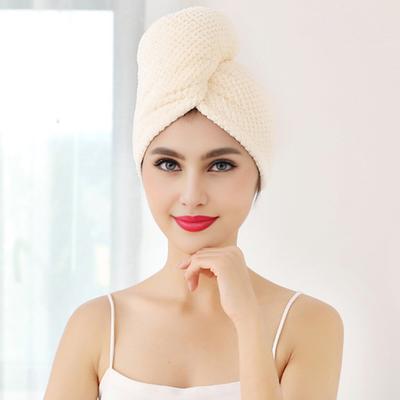 Dry Hair Cap High-Density Absorbing Soft Hair Towel Microfiber Fast Wrap Spiral Twist Non-Slip