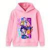 Kids Boys Girls Hoodie Sweatshirt Cute Anime Pop Music Group Print Long Sleeve Casual Pullover Top for School Daily Wear