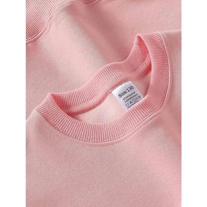 European Sizes  Kids' Casual Sweatshirt Printed Round Neck Pullover, Kids' Round Neck Sweatshirt with Fashion "67" Theme Feature Print for Kids