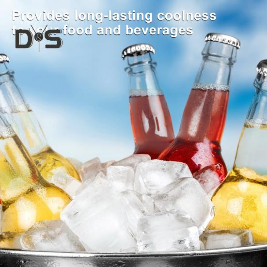 Silicone Ice Cube Mold Reusable Large Ice Cube Tray for Coolers Beach Trips Ice Block Molds for Freezer Ice Bath Chiller Accessories