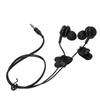 Waterproof Short Cord Headphones Clear Sound Quality No Knots Swimming Earphones for Surfing Running