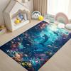 Ozean Delfine Teppich Tiefsee Korallenfisch Muster Weiche Rutschfeste Fußmatte Wohnzimmer Schlafzimmer Kinder Heimdekoration Teppich