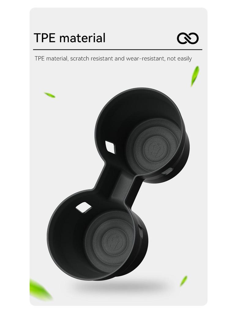 Fits 25 Models of X-TRAIL T33 Series: Central Control Cup Holder Shock Absorption Sleeve & Beverage Limit Storage Seat Limiter.