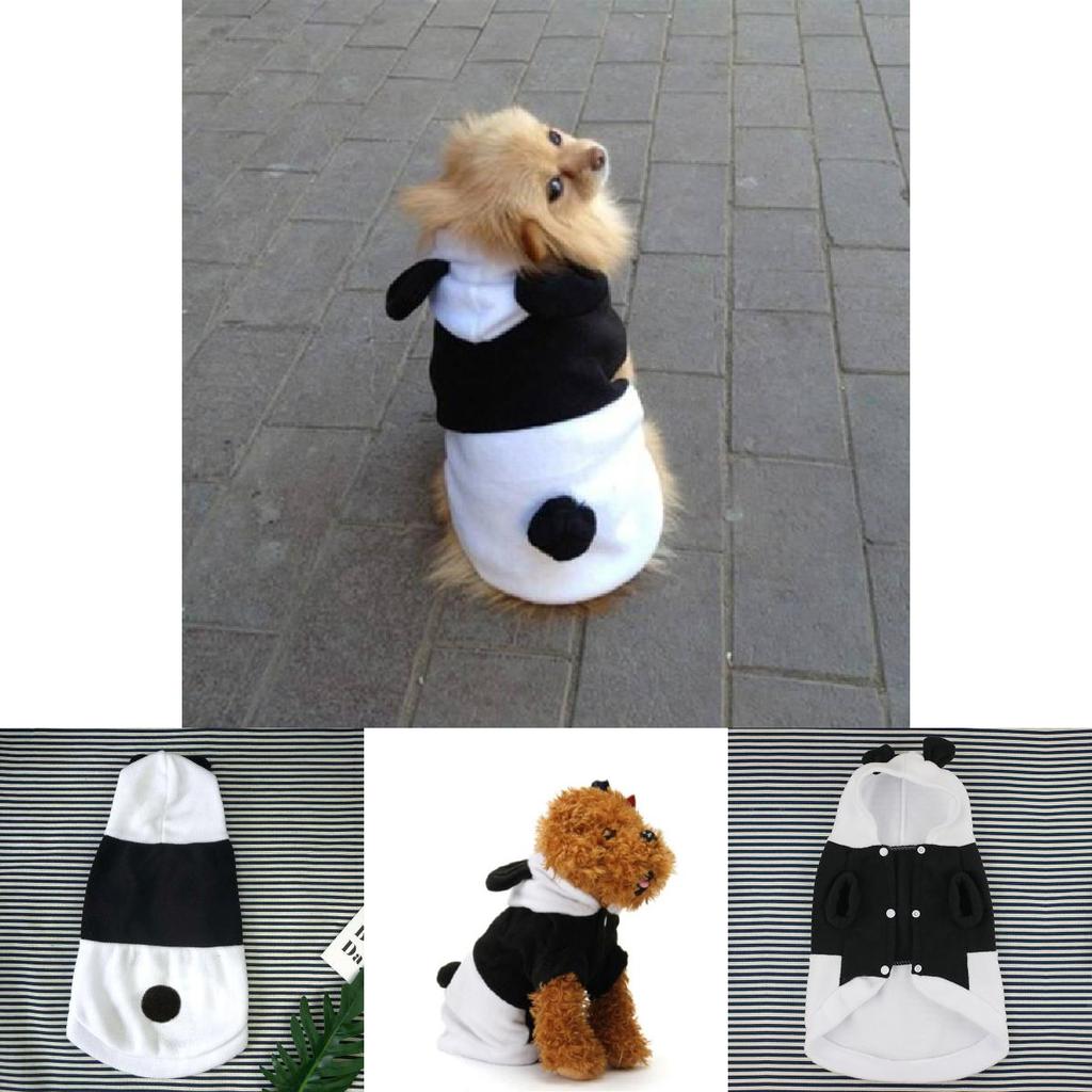 Cozy Panda Transformation Pet Clothing For Dogs And Cats In White