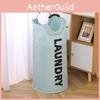 Round Portable Collapsible Laundry Basket Oxford Cloth Waterproof Bag Storage