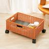 Cesto con Ruote, Maniglie Organizer da Cucina, Versatile e Pratico per il Bucato