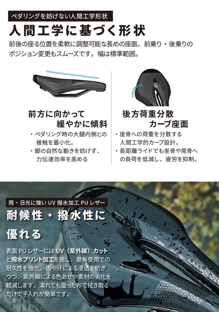 GORIX A1 Saddle for Road Bicycle Pain Shock Suitable for Cross Mini and Mountain GO-MeshAir Bikes, High-Rebound Cushion, Soft, Waterproof, Perforated,