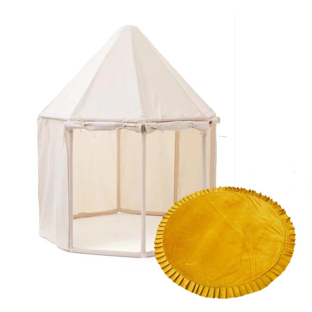 Oversized Octagonal Yurt Playhouse for Children - Princess Castle Style Indoor Tent