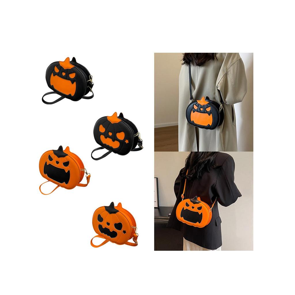 Halloween Pumpkin Crossbody Bag Fashionable Elegant Satchel Cute Womens Shoulder