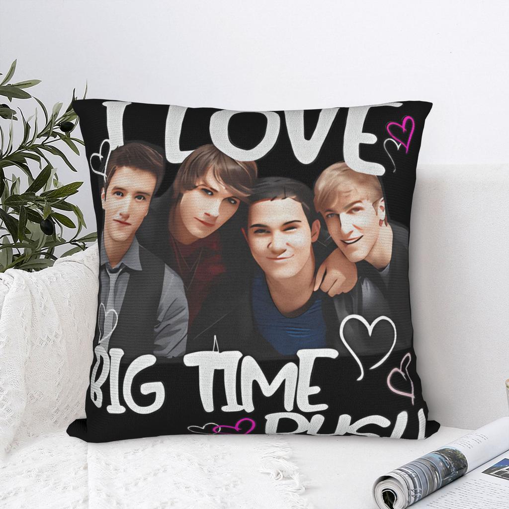 Pillow Case Big Time Rush Print Pillow Cover For Living Room Bed Chair Funny Pillowcases