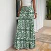 Women's Bohemian Print Midi Skirt for Casual and Beach Wear