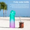 650ml Fruity Water Bottle with 7 Flavors Drinking Bottles for Outdoor Fitness Flavor Travel Mug for School