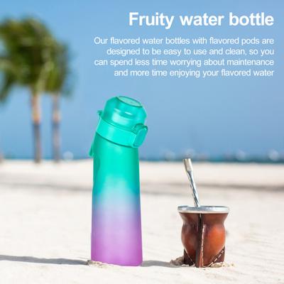 650ml Ovocná láhev na vodu se 7 příchutěmi Láhve na pití pro venkovní fitness Příchuť Cestovní hrnek pro školu